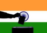 India flag with ballot box