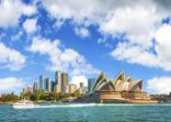 The city skyline of Sydney, Australia. Circular Quay