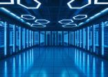 Futuristic Data Center Server Room