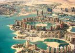 The Pearl of Doha in Qatar aerial view