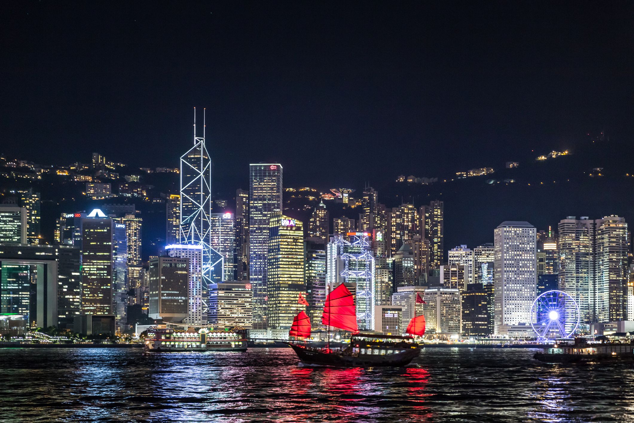 Hong Kong Skyline at Night