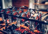 Mining rig for cryptocurrency