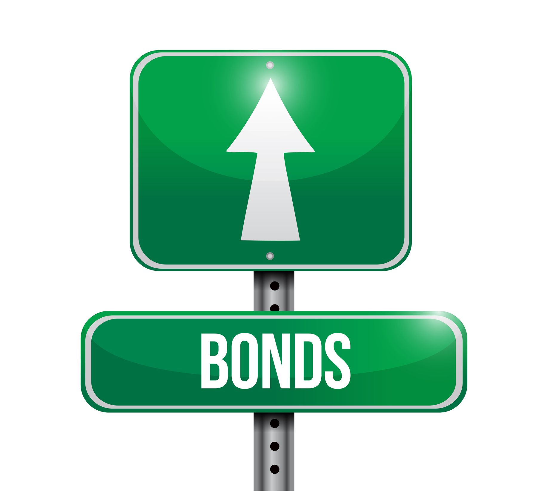 Bonds street sign illustration design