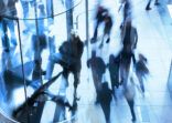 Multiple exposure of pedestrians on the move