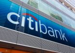Citibank sign and logo in Mongkok, Hong Kong